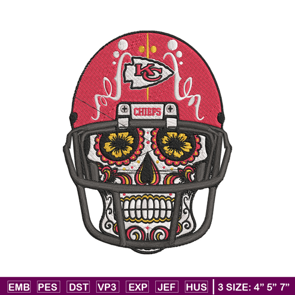 Skull Helmet Kansas City Chiefs embroidery design, Kansas City Chiefs embroidery, NFL embroidery, logo sport embroidery..jpg
