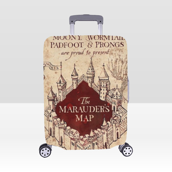 Marauders Map Harry Potter Luggage Cover, Luggage Protective Print Cover, Case Cover.png