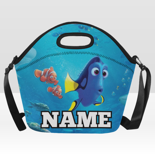 Custom NAME Finding Nemo Dory Neoprene Lunch Bag, Lunch Box.png
