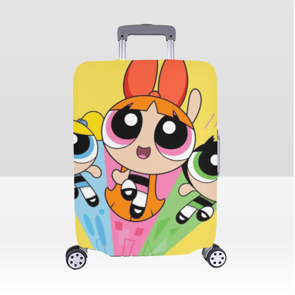 Power Puff Girls Luggage Cover, Luggage Protective Print Cover, Case Cover.png