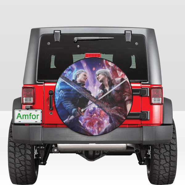 Dante vs Vergil Devil May Cry Spare Tire Cover.png