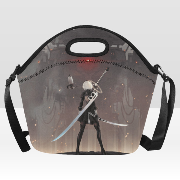 Nier Automata Neoprene Lunch Bag, Lunch Box.png