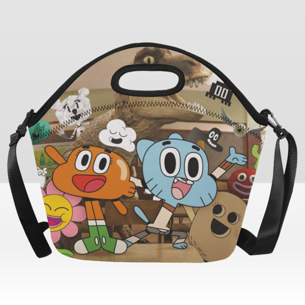 Amazing World Of Gumball Neoprene Lunch Bag, Lunch Box.png