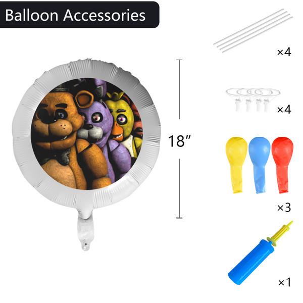 FNAF Five Nights At Freddy's Foil Balloon.png