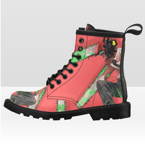 Chainsaw Man Vegan Leather Boots.png