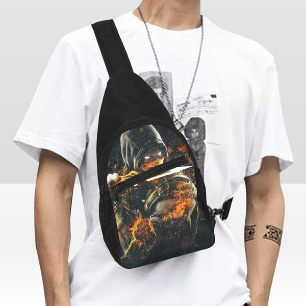 Scorpion Mortal Kombat Chest Bag.png