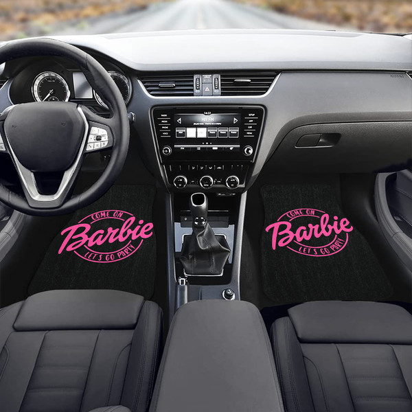 Come on Barbie Lets Go Party Front Car Floor Mats Set of 2.png