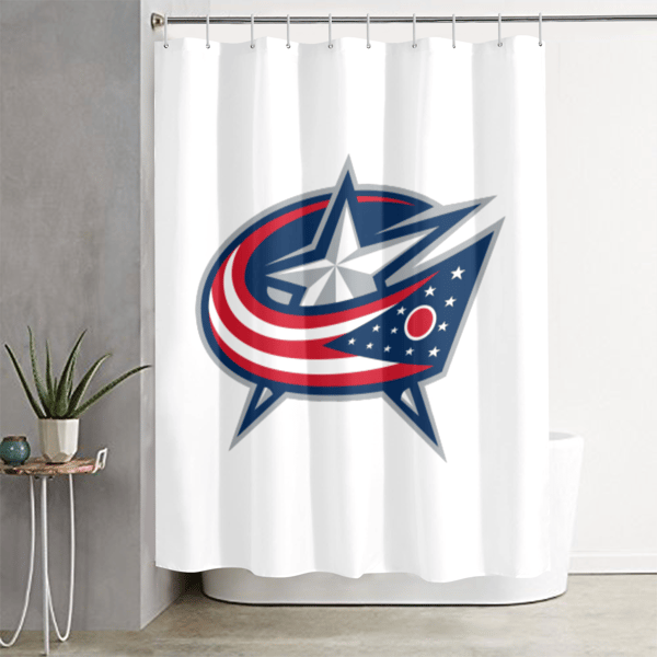 Columbus Blue Jackets Shower Curtain.png