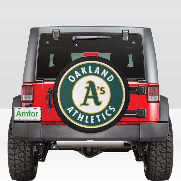 Oakland Athletics Tire Cover.png