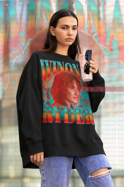 RETRO WINONA RYDER Sweatshirt, Beautiful Actress Winona Ryder Sweater, Crush Winona Ryder Shirt Design Retro Style, Fan Art T-Shirt Retro.jpg