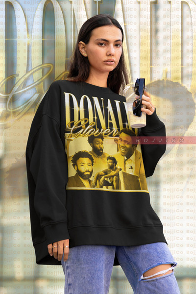 RETRO DONALD GLOVER Childish Sweatshirt, Artist Donald Glover Vintage Sweater, Singer Actor Gambino, Donald Glover Retro 90s Sweater, Glover.jpg