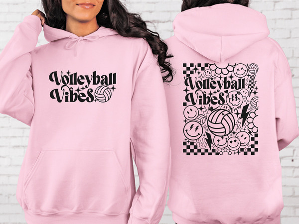 Volleyball Vibes Sweatshirt, Women's Volleyball Sweatshirt, Sunday Sweatshirt, Volleyball Sweatshirt for Women, Volleyball Sweatshirt, Gift.jpg