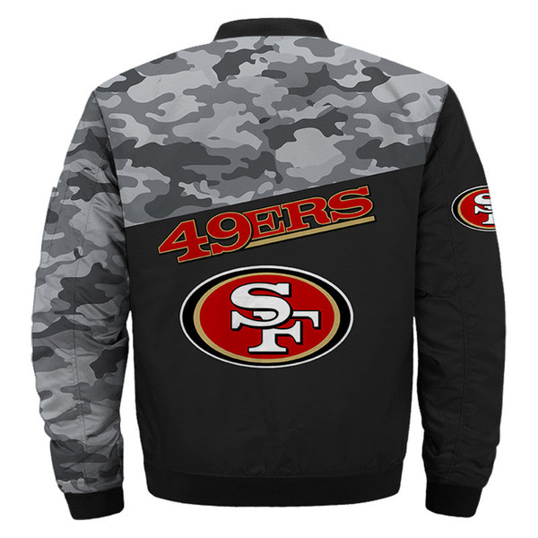 San Francisco 49ers Military Bomber Jackets Custom Name, San Francisco 49ers NFL Bomber Jackets, NFL Bomber Jackets