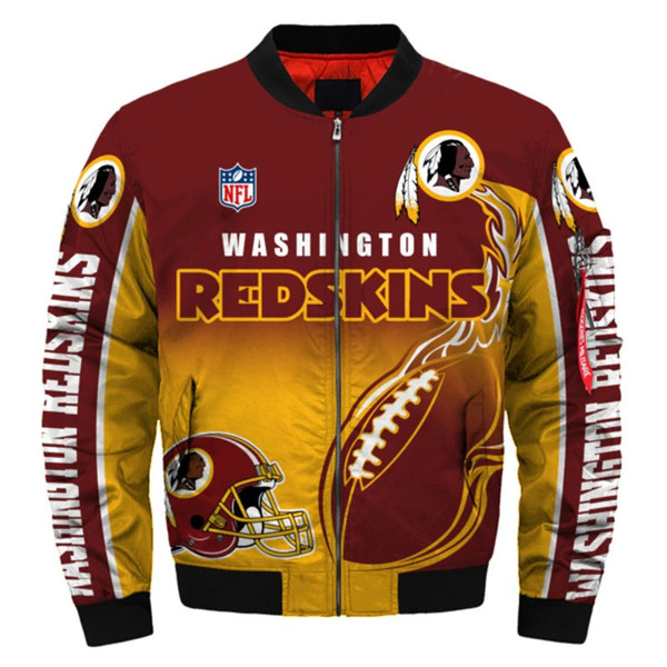 Washington Commanders Helmet Bomber Jackets Custom Name, Washington Commanders NFL Bomber Jackets, NFL Bomber Jackets