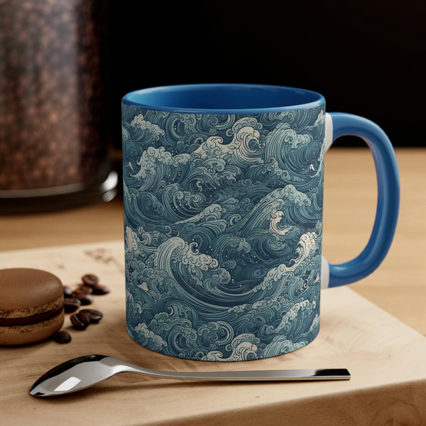 Coastal Ocean Wave Ceramic Coffee Mug Tropical Escape Coffee Cup Nautical Mug  Hot Tea Cups Beachy Stemless Glass Cup Beach Gift 18.jpg