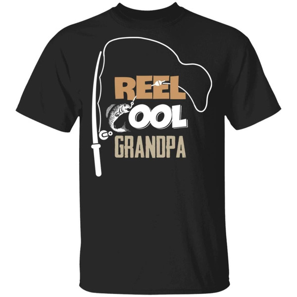 Fishing Real Cool Grandpa T-shirt Funny Fishing Lover  All Day Tee.jpg