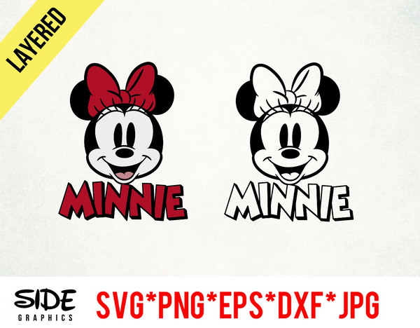 Minnie Logo Design instant download digital file svg, png, eps, jpg, and dxf clip art for cricut silhouette and other cutting software.jpg