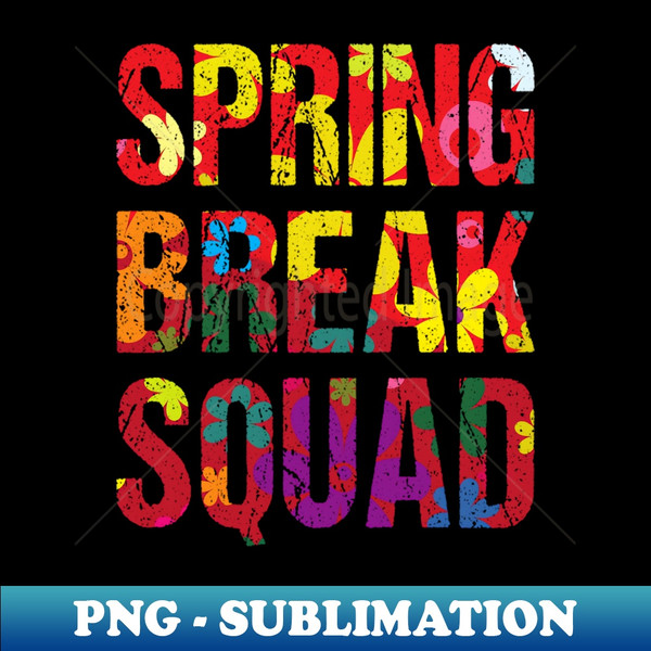 Retro Spring Break Squad 2023 - Sublimation-Ready PNG File - Spice Up Your Sublimation Projects