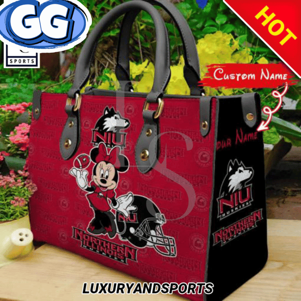 Northern Illinois Huskies Minnie Women Leather Handbag.jpg