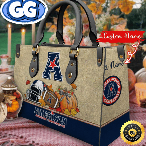 NCAA American Athletic Conference Autumn Women Leather Bag.jpg