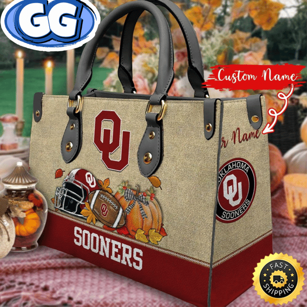 NCAA Oklahoma Sooners Autumn Women Leather Bag.jpg