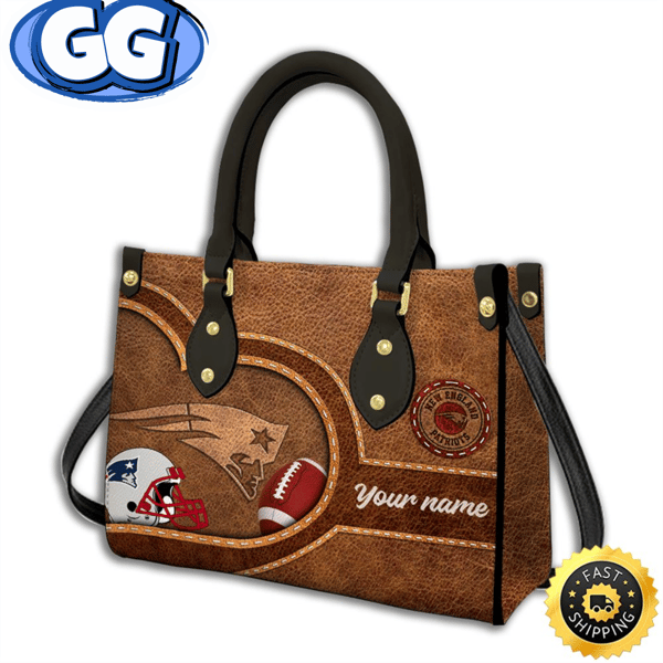New England Patriots-Custom Name NFL Leather Bag.jpg