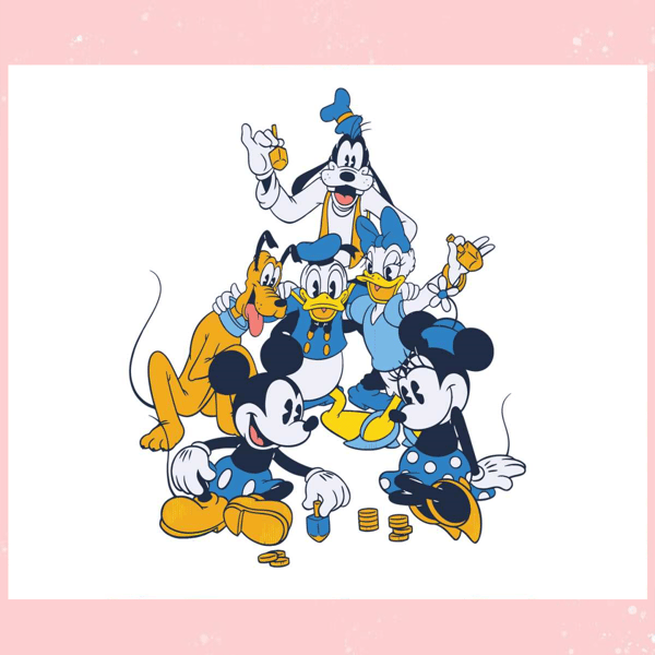 Funny Mickey Mouse and Friends Hanukkah SVG Cricut File.jpg