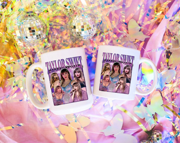 Taylor Swift 90s Style Poster Coffee Mug Tea Mug  15oz & 11oz Options  Swiftie Gift  Ceramic  Merch  Eras Tour  Taylor Swift2.jpg
