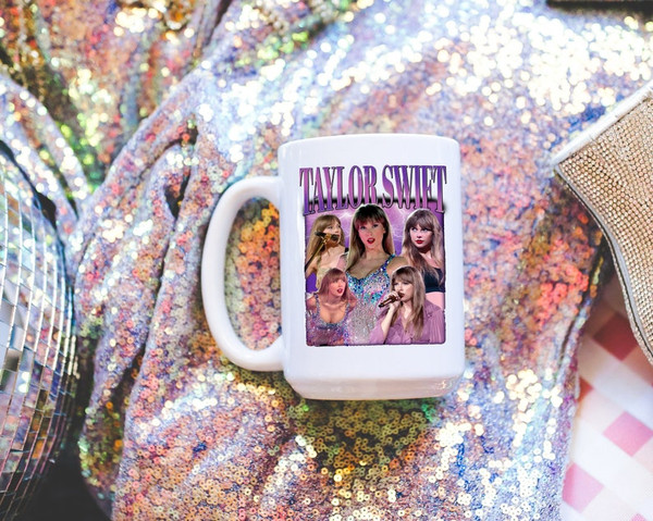 Taylor Swift 90s Style Poster Coffee Mug Tea Mug  15oz & 11oz Options  Swiftie Gift  Ceramic  Merch  Eras Tour  Taylor Swift3.jpg