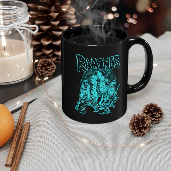 Ramones Band Mug, Ramones Mug, Ramones Metal Mug, Rare Band Mug4.jpg