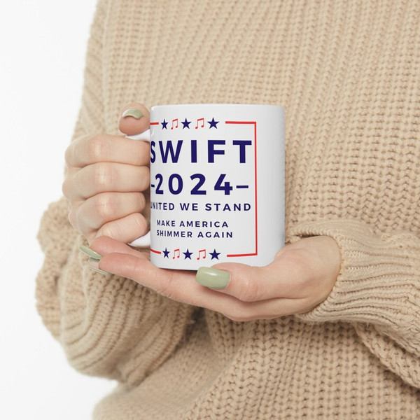 Swift 2024 Make America Shimmer Again Mug - 11oz Ceramic Coffee Cup4.jpg