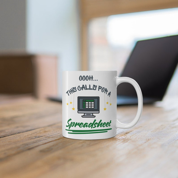 Large Excel Mug  Ohhh This Calls For a Spreadsheet Funny Mug  Office Coffee Mug  Accountant Mug  11oz and 15oz Data Analyst Mug4.jpg