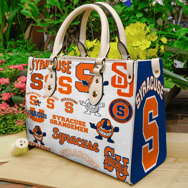 Syracuse Orange 1 Leather Handbag1.png