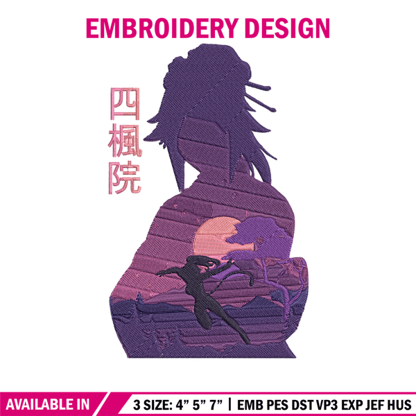 Shihouin Yoruichi Embroidery Design, Bleach Embroidery, Embroidery File, Anime Embroidery, Anime shirt, Digital download.jpg