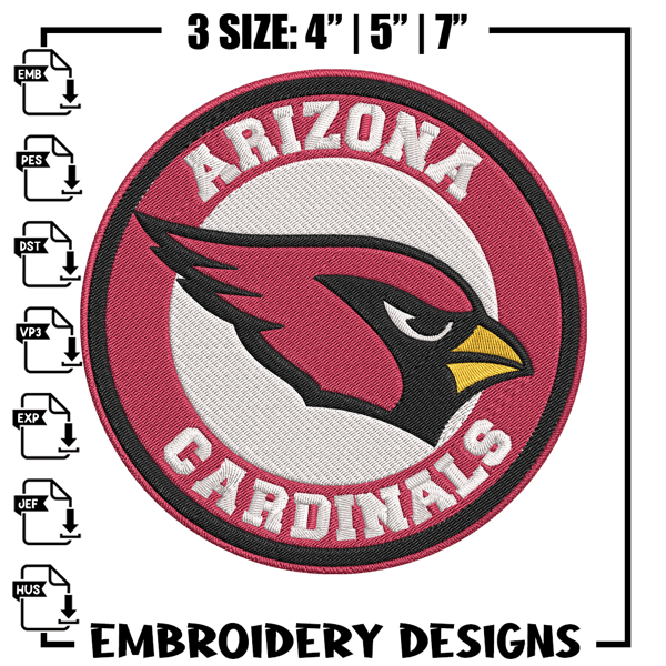 Arizona Cardinals Coins embroidery design, Cardinals embroidery, NFL embroidery, sport embroidery, embroidery design..jpg