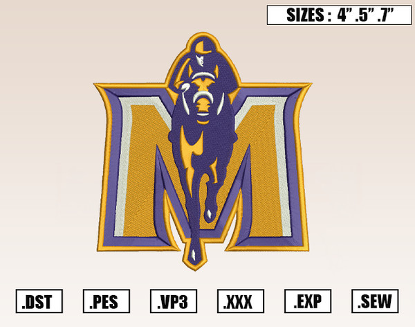Murray State Racers Embroidery Designs, NCAA Embroidery Design File Instant Download.png