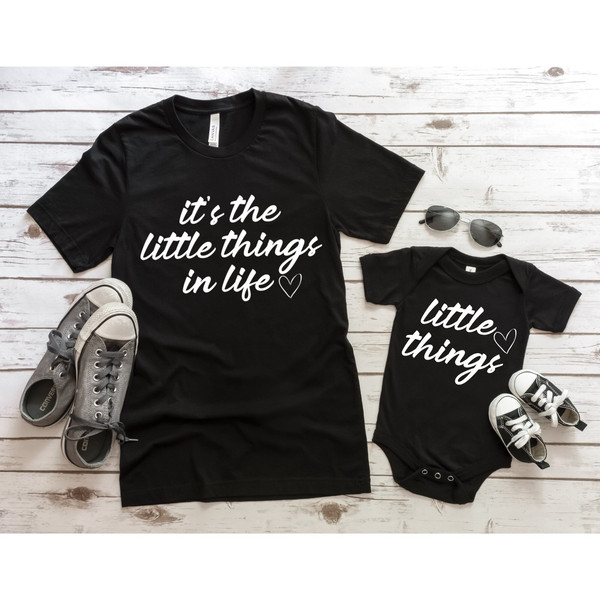 It's The Little Things In Life Shirt, Mommy and Me Shirt Set, Cute Mom Gift, Mommy and Me Outfit, Matching Mom Baby Set, Christmas Gift.jpg