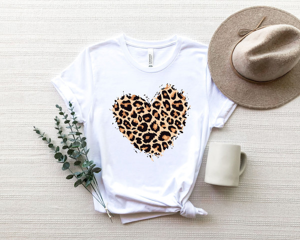 Leopard Heart Shirt, 3D Love Shirt, Love T-Shirt,Valentines Day Shirt,Couple Matching Shirt, Gift For Wife,Mother's Day Shirt,3D Heart Shirt.jpg