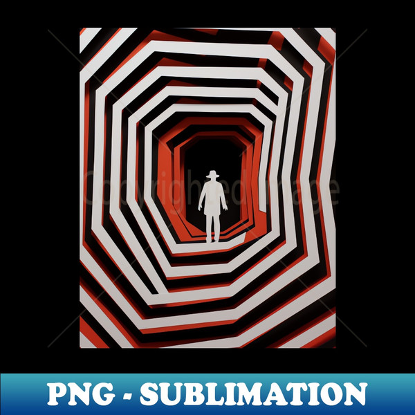 Paper cut Vertigo - Instant PNG Sublimation Download - Spice Up Your Sublimation Projects