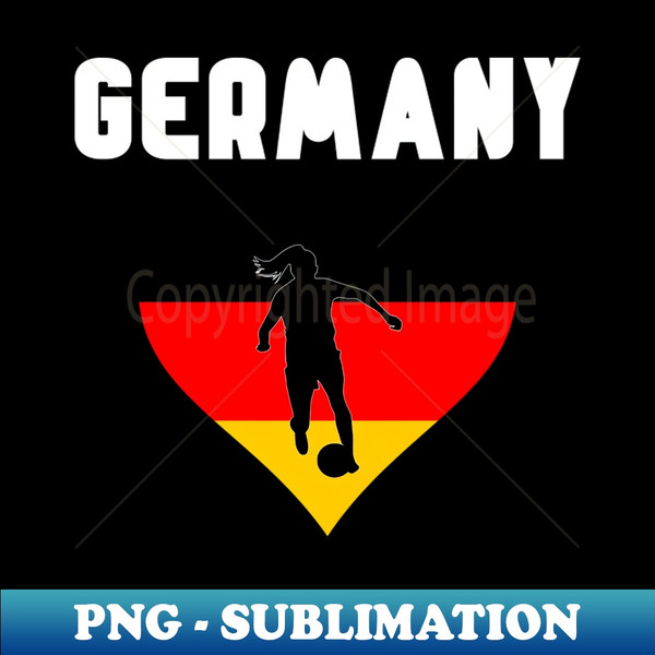 Germany Women Football Player - Premium PNG Sublimation File - Transform Your Sublimation Creations