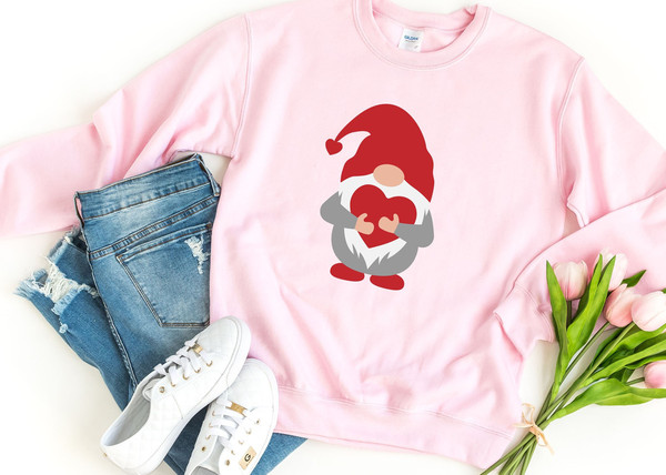Valentines Gnome Shirt, Valentines Day Shirt, love tee, Couple Matching Shirt, Gift For Wife, Engagement Shirt.jpg