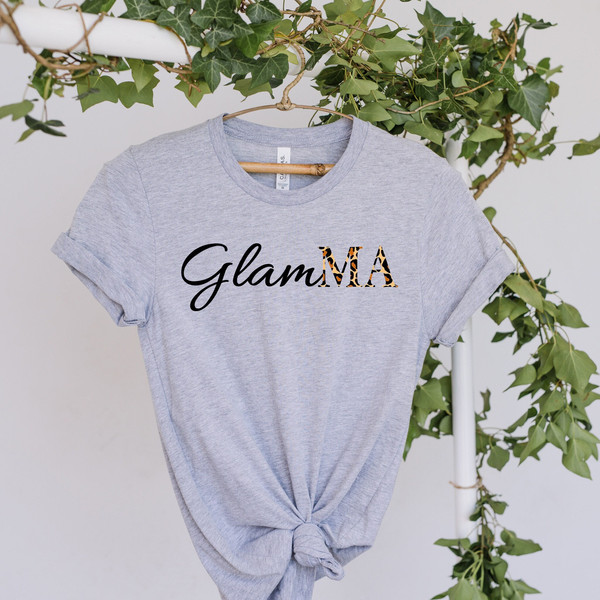 GlamMA Shirt,New Grandma T-Shirt,New Glamma Shirt,Cute Grandma Shirt,Mother's Day Gift,Mom Life Tee,Nana Shirts,Gift For Grandma,Grammy Gift.jpg