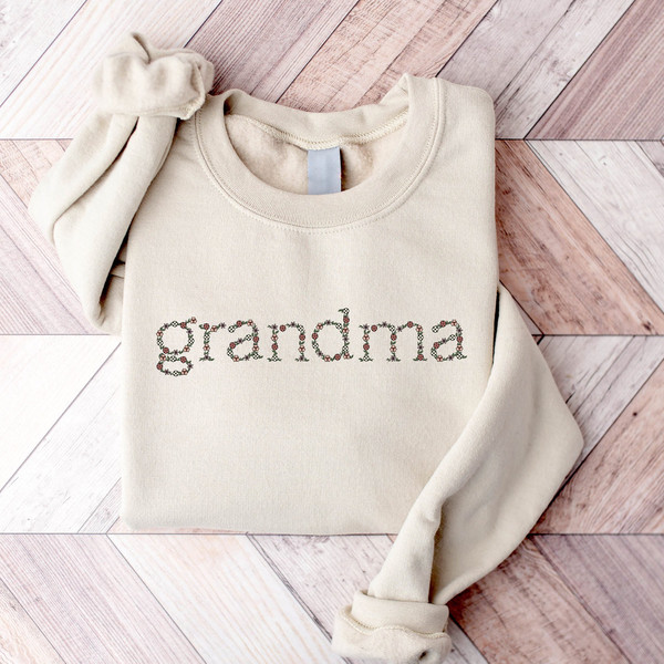 Grandma Sweatshirt, Nana Sweatshirt, Mother's Day Gift, Gift For Grandma, Mama Hoodie, Christmas Sweatshirt, New Mom Shirt, Grammy Shirt.jpg