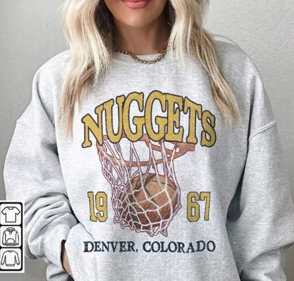 Denver Basketball Shirt, Vintage Nuggets 90s Basketball Graphic Tee Sweatshirt, Basketball Hoodie For Women And Men Shirt.jpg