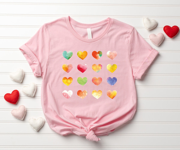Womens Graphic Valentines Shirt, Cute Hearts Valentines Shirt, Love Shirt, Teacher Valentine Shirt, Funny Valentine Day Tee, Valentine Shirt.jpg
