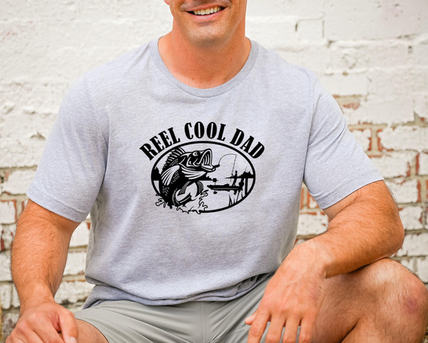 Reel Cool Dad Shirt for Men, Dad Fishing Shirts, Dad Fishing Birthday Gifts, Dad Fish Tshirts, Dad Fisherman Christmas Gift from Kids Wife.jpg