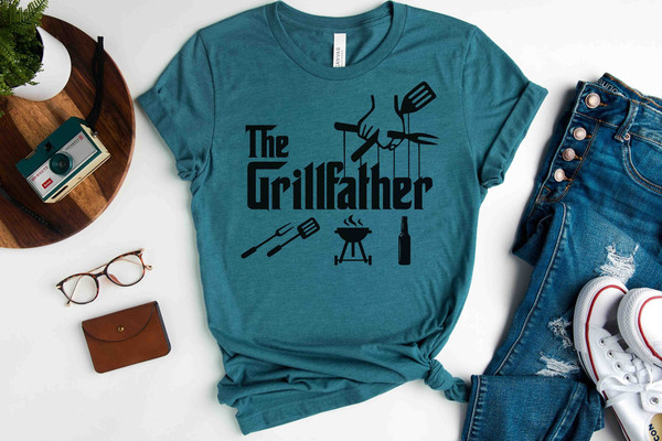 The Grillfather shirt, Dad tshirt, The Grill Father shirt, Fathers Day tshirt, Grill Master shirt, Fathers day gift, Picnic lover Dad,.jpg