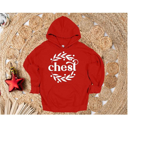 Chest Nuts Christmas Hoodie, Christmas Couple Sweatshirts, Ornaments Shirt, Holiday Matching T-Shirt, Matching Christmas.jpg