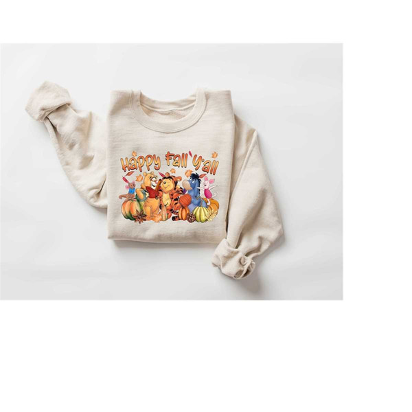 Thanksgiving Shirt, Happy Fall Yall Shirt, Winnie The Pooh and Friends Shirt, Fall Pumpkin Shirt, Fall Lover Shirt, Todd.jpg