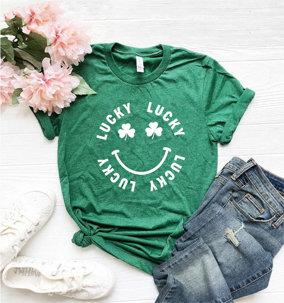 Lucky shamrock shirt, shamrock shirt, Lucky Shirt, st paddys day shirt, saint patricks day,  st patricks day, irish shirt, shenanigan shirt.jpg